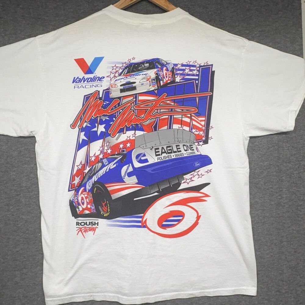 VTG Valvoline Mark Martin 6 Roush Racing Sz XL Nascar Driver Graphic Shirt